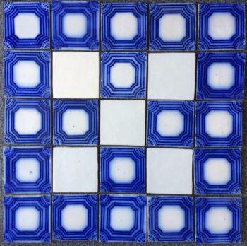 ENSEMBLE 25 CARREAUX DESVRES ANCIENS TILES