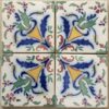 ENSEMBLE DE 4 CARREAUX DESVRES ANCIENS AZULÉJOS