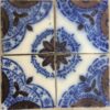 4 CARRELAGES DESVRES ANCIENS TILES
