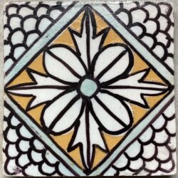 RARE CARREAU CARRELAGE DESVRES ANCIEN TILE DECO AZULEJOS