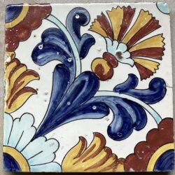 RARE CARREAU CARRELAGE DESVRES ANCIEN TILE DECO AZULEJOS