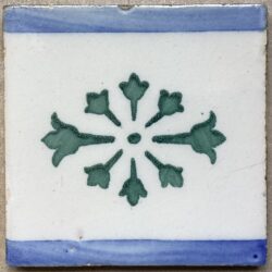 CARRELAGE DESVRES ANCIEN TILE AZULEJO TEGEL