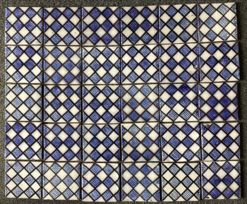 30 CARREAUX DESVRES ANCIENS TILES AZULÉJOS